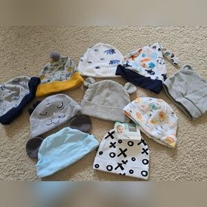 10 Baby Caps Set